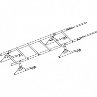 Лестница кровельная ROOFsystems PRESTIGE ZN400 1,2м Натур RAL 8019