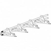 Снегозадержатель ROOFsystems ELITE 40*20 (овал), 1,2м  NEXT  ФАЛЬЦ Т-обр. опора RAL 7024