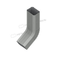 Колено трубы МЕТАЛЛ ПРОФИЛЬ БЮДЖЕТ 76х102 Ral 9003