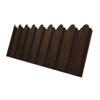 Профнастил С20А фигурный 0,45 Print Twincolor РФ Antique Wood