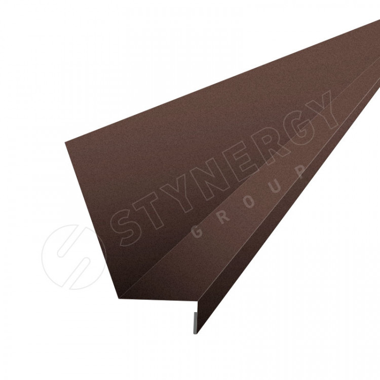 Планка для бокового примыкания 2000 Фальц Stynergy (GRAPHITE45-8017-0.45) Планка для бокового примыкания 2000 Фальц Stynergy (GRAPHITE45-8017-0.45)