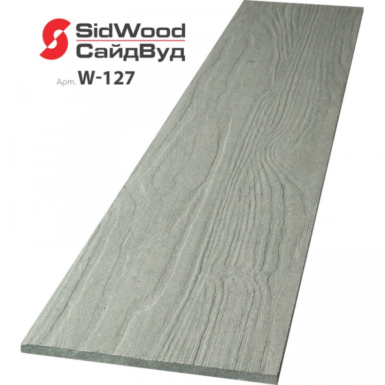 SidWood, хризотилцементный сайдинг 3000х100х8 мм доборная 0,3м2 W-127