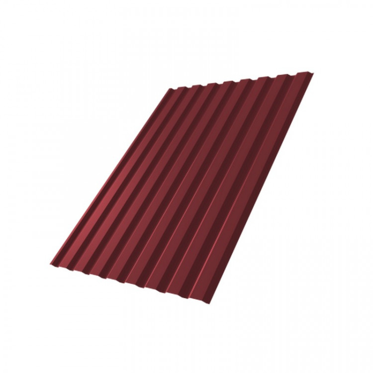 Профнастил С20В 0,5 Satin RAL 3005 красное вино