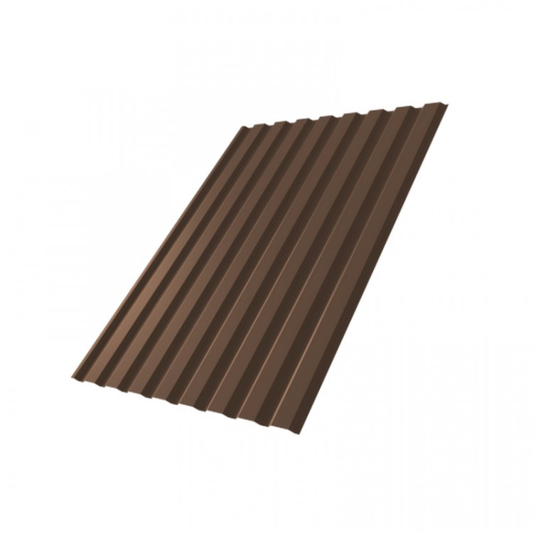 Профнастил С20А 0,5 GreenCoat Pural Matt RR 887 (RAL 8017 шоколад)
