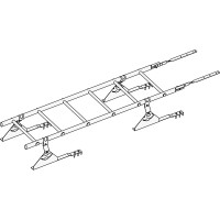 Лестница кровельная ROOFsystems PRESTIGE ZN400 1,8м Натур RAL 3005