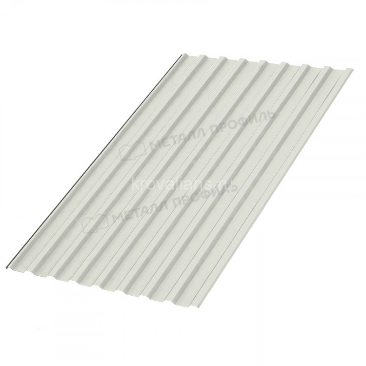 Профилированный лист Металл Профиль МП-20х1100-A (ПЭ-01-9002-0,5) /1 кв.м./ Профилированный лист Металл Профиль МП-20х1100-A (ПЭ-01-9002-0,5) /1 кв.м./