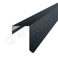 Планка торцевая кровельная 2000 Фальц Stynergy (CORUNDUM50-RAL7016-0.5)