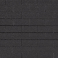 QUIET TILE Гибкая черепица Brick черный 3м2