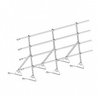 Ограждение ROOFsystems PRESTIGE ZN H-1200/3,0м 4 трубы Натур RAL9005