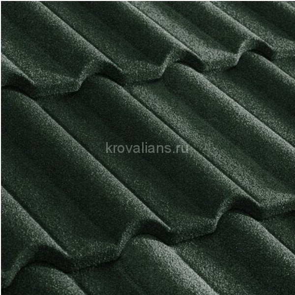 Композитная черепица Metrotile (Метротайл) Gallo (Темно-зеленый) /лист/