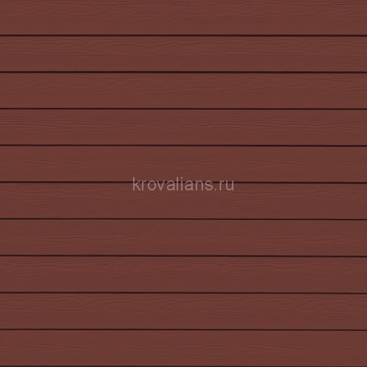 Фиброцементный сайдинг Cedral (Кедрал) Click Wood 3600x186x12 mm C61 Красная земля /1 шт/