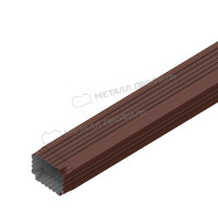 Труба водосточная МЕТАЛЛ ПРОФИЛЬ БЮДЖЕТ 76х102х2000 Ral 8017