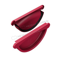 Заглушка желоба МЕТАЛЛ ПРОФИЛЬ Foramina PUR 150/100 RAL 3005, красное вино