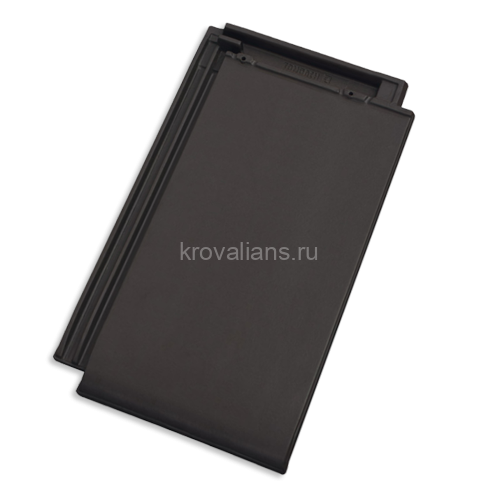 TONDACH Фигаро Керамическая черепица  рядовая, Антрацит ангоб