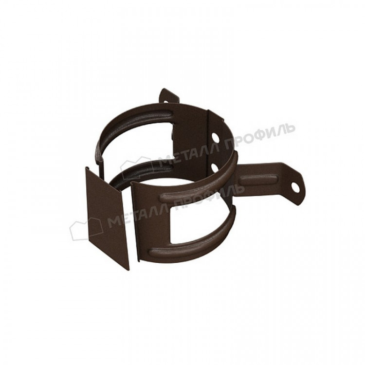 Держатель трубы (на дерево) МЕТАЛЛ ПРОФИЛЬ Foramina Freeze 125/100 DarkBrown Держатель трубы (на дерево) МЕТАЛЛ ПРОФИЛЬ Foramina Freeze 125/100 DarkBrown