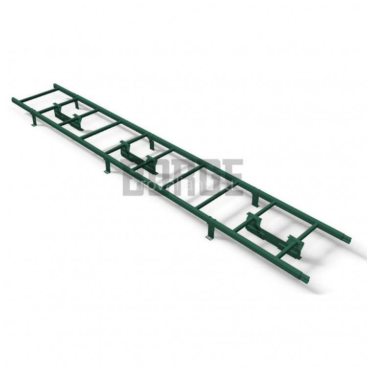 Комплект лестница кровельная Borge 3 м, зеленый (RAL 6005)