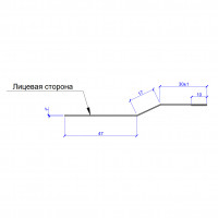 Планка крепежная FASTCLICK 7х30х2000 (VALORI-20-Grey-0.5)