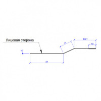 Планка крепежная FASTCLICK 7х30х2000 (VALORI-20-Grey-0.5)