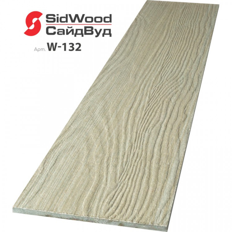 SidWood, хризотилцементный сайдинг 3000х100х8 мм доборная 0,3м2 W-132