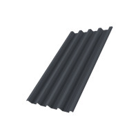 Профнастил Обнинск H60R Grand Line 0,5 PurPro Matt 275 RAL 7024 мокрый асфальт