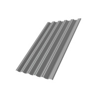 Профнастил HC35R 0,5 Satin RAL 9006 бело-алюминиевый