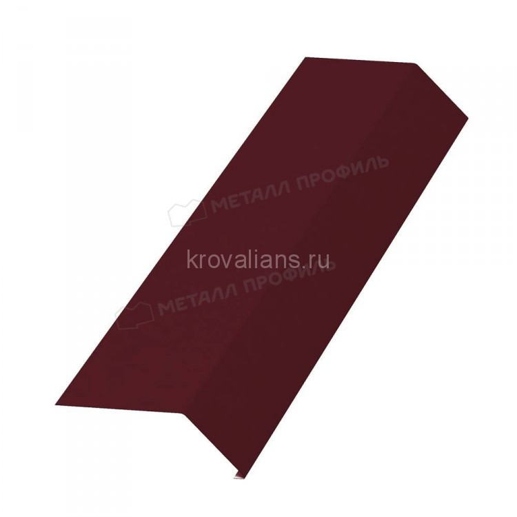 МеталлПрофиль Планка карнизная 100х69х2000 (Colorcoat Prisma-03-3005-0.5) /1 шт/