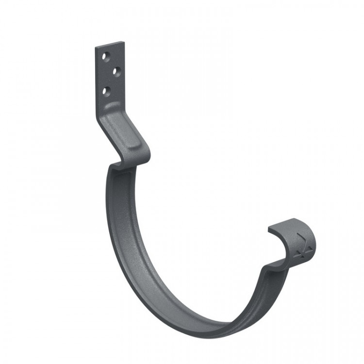 AS PUrus MATT 125/90 Крюк желоба короткий с компл. крепления (МУ), RAL 7024 AS PUrus MATT 125/90 Крюк желоба короткий с компл. крепления (МУ), RAL 7024