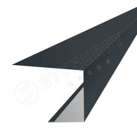 Планка завершающая фасадная 3000 Фальц Stynergy (CORUNDUM50-RAL7016-0.5)