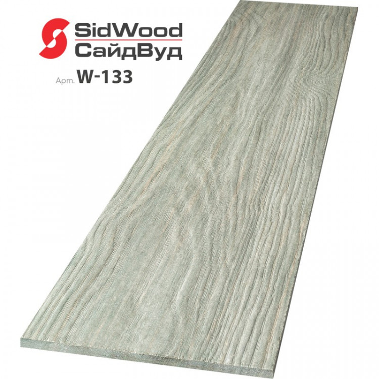 SidWood, хризотилцементный сайдинг 3000х100х8 мм доборная 0,3м2 W-133