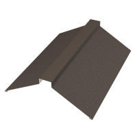 Конёк плоский 116х30х116х2000 мм PE Matt 0,5мм Zn140  RAL8019
