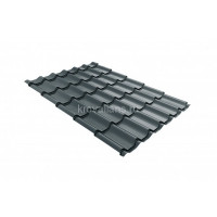 Металлочерепица классик Grand Line (Гранд Лайн) 0,5 Satin RAL 7016 /1 кв.м./