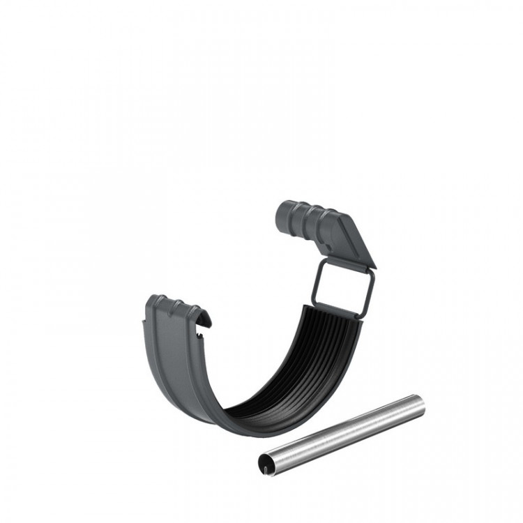 AS PUrus MATT 125/90 Соединитель желоба в комплекте RAL 7024 AS PUrus MATT 125/90 Соединитель желоба в комплекте RAL 7024