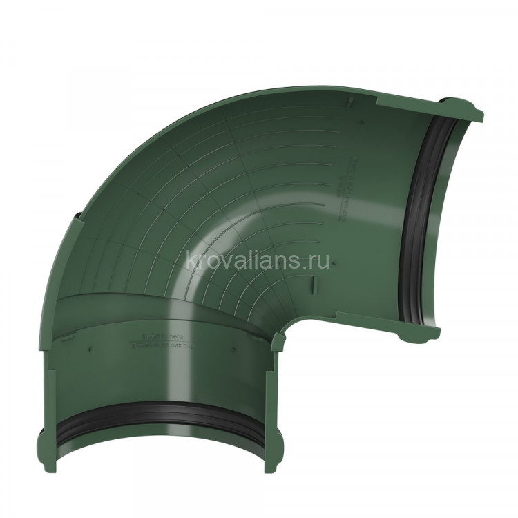 VERAT 125/82 Угол желоба 90, зеленый