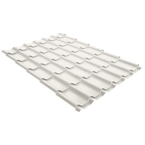 Металлочерепица классик Grand Line (Гранд Лайн) 0,5 Satin RAL 9002 /1 кв.м./