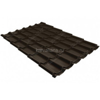Металлочерепица Grand Line (Гранд Лайн) классик 0,5 Satin Мatt RAL 8017 /1 кв.м./