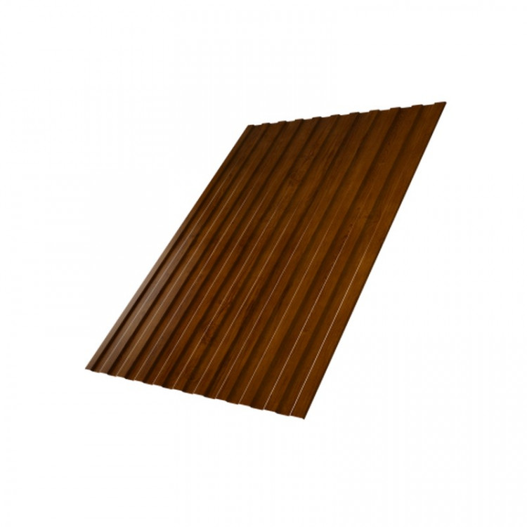 Профнастил С8A v01 0,45 Print-Double Premium с пленкой Golden Wood Intense F