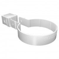 GL Standart 120/87 Хомут трубы Kliker ПВХ Grand Line Premium белый (инд. упак.)