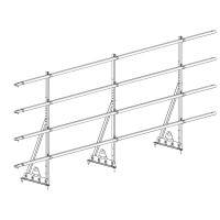 Ограждение ROOFsystems PRESTIGE ZN H-1200/3,0м 4 трубы NEXT RAL3005