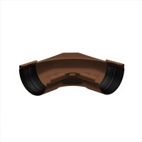 Galeco STAL 124 120/90 Угол внутренний 135гр. RAL 8019 (RR 32) 1шт/уп