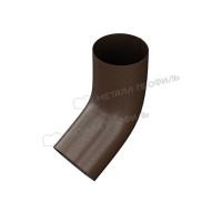 Колено трубы МЕТАЛЛ ПРОФИЛЬ Foramina Freeze 125/100 DarkBrown