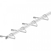 Снегозадержатель ROOFsystems PRESTIGE ZN 45*25 (овал), 3м натур. RAL 9005