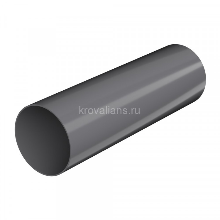 ТехноНИКОЛЬ 125/82 Труба, серый (1,5м) глянец