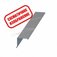 МеталлПрофиль Планка торцевая 90х115х2000 (VikingMP-01-6007-0.45) /1 шт/