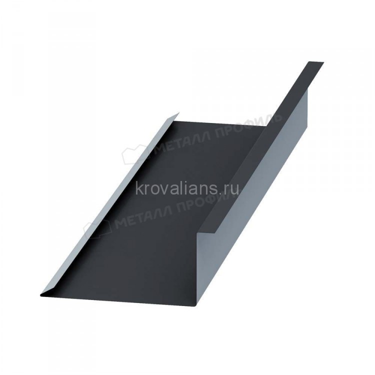 МеталлПрофиль Планка примыкания нижняя 250х122х2000 (VikingMP-01-7024-0.45) /1 шт/