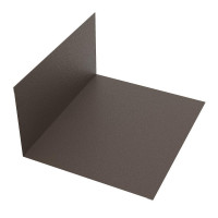 Планка примыкания 150х250х2000мм PE Matt 0,5мм Zn140  RAL8019