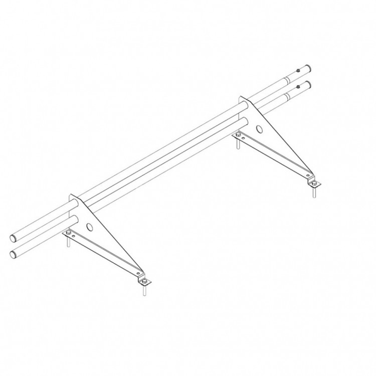 Снегозадержатель ROOFsystems ECONOM d25(круг), 1м, м/ч (треугольн.) RAL 7024