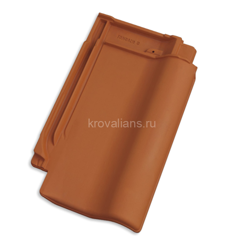 TONDACH Samba Керамическая черепица  рядовая, Natural Red(натурально красный)