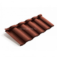Композитная черепица Metrotile (Метротайл) MetroRoman (Кирпичный) /лист/
