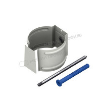 Держатель трубы (на кирпич) МЕТАЛЛ ПРОФИЛЬ GRANDSYSTEM D90 Ral 9010