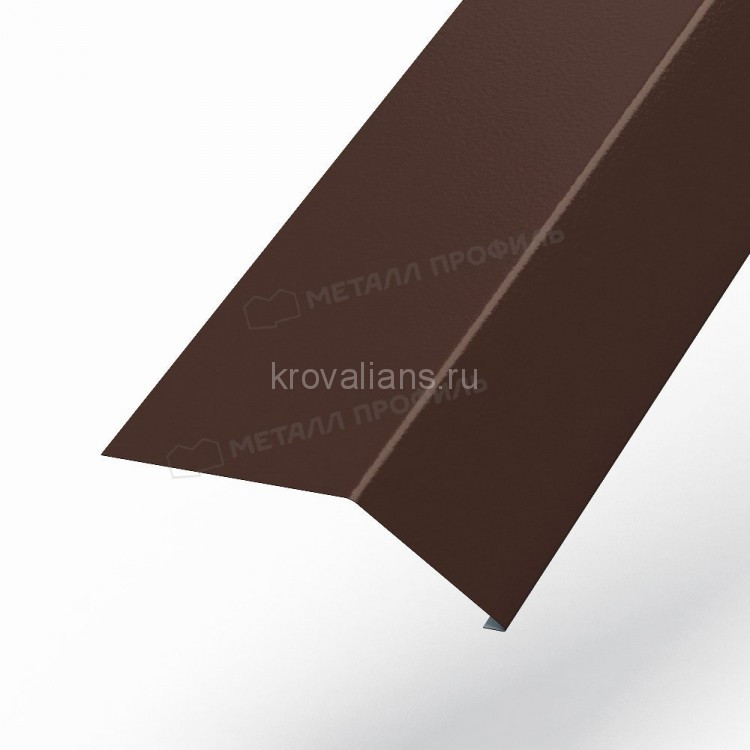 МеталлПрофиль Планка карнизная 100х69х2000 NormanMP (Полиэстер-01-8017-0.5) /1 шт/